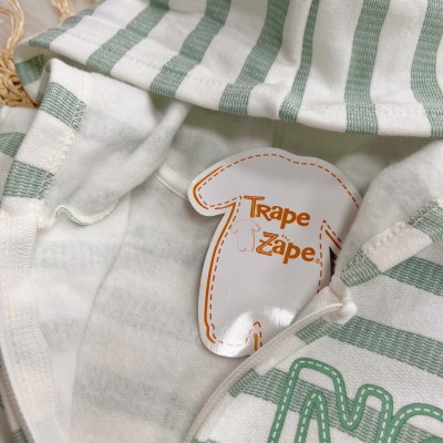 Conj. Jaqueta Young Dog! com Capuz e Calça de Moletom - Verde e Off White